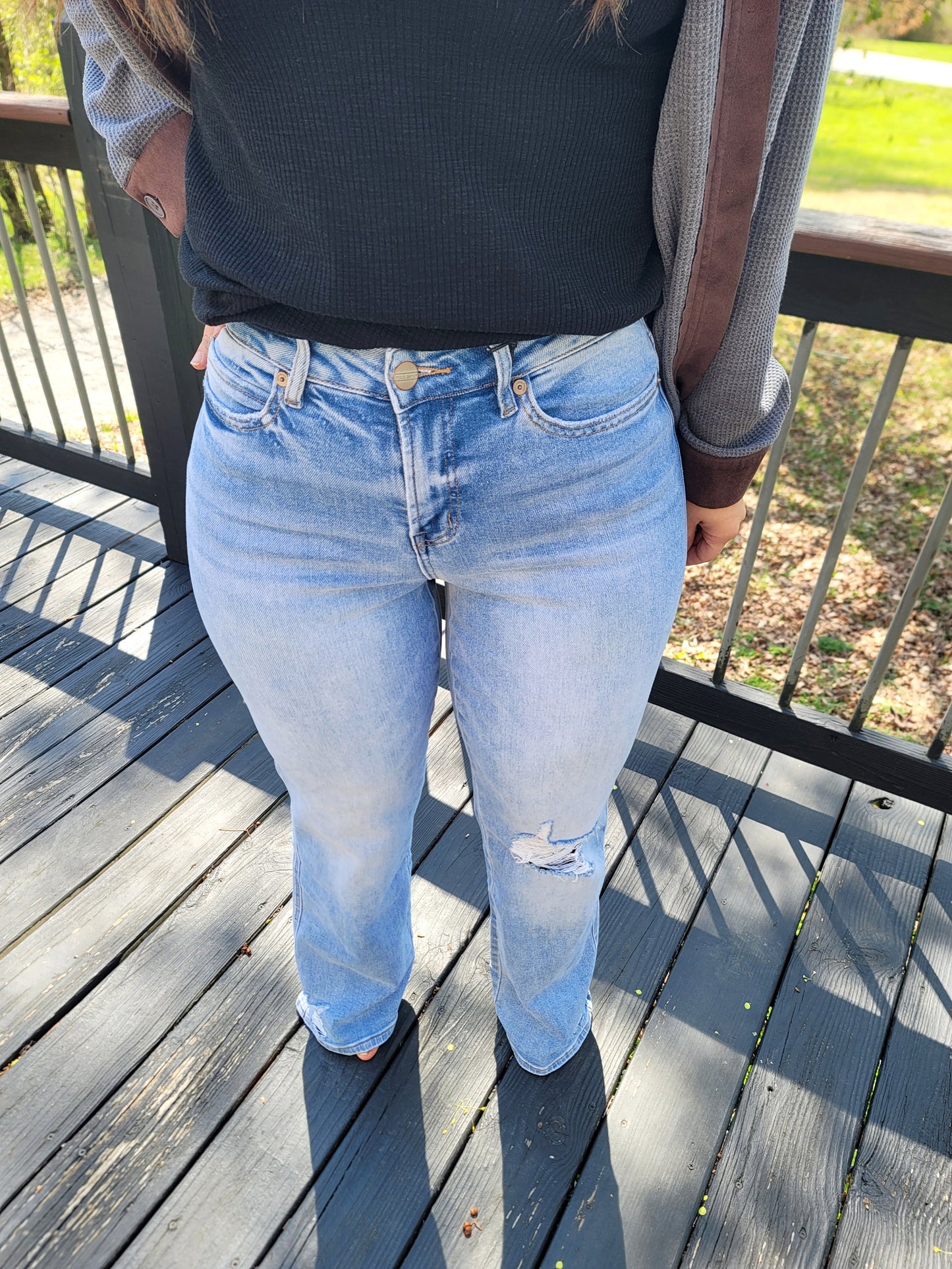 Ramona Mica Denim Wide Leg Jeans