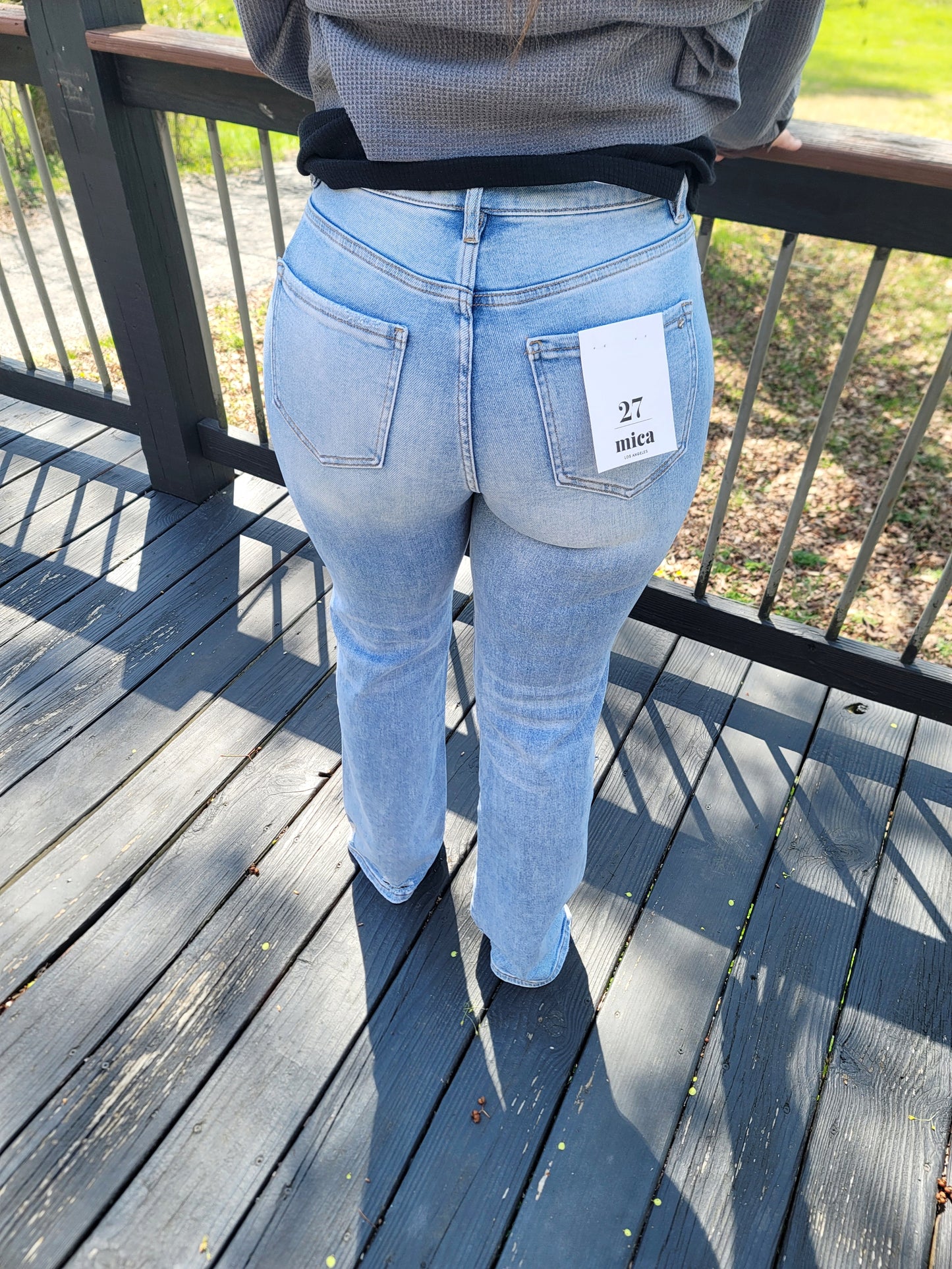 Ramona Mica Denim Wide Leg Jeans