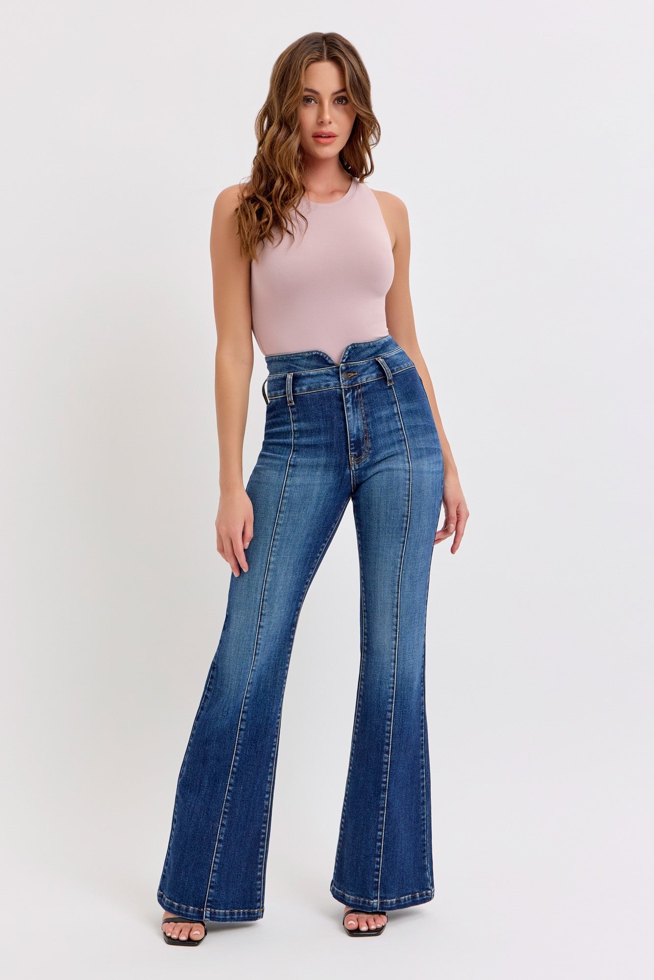 Priscilla Cello Double Waist Flares