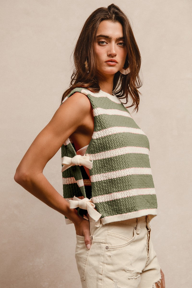 Little Bo Peep Side Tie Sweater Vest