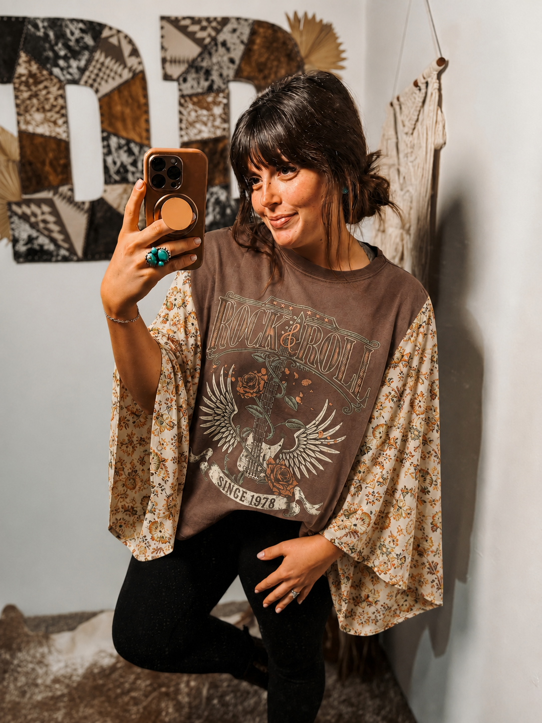 Rock N Roll Poncho Top