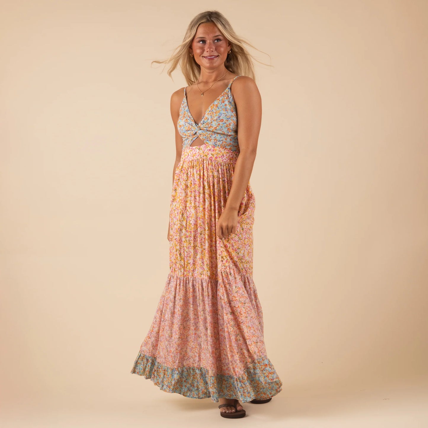 More Than A Feeling Gradient Floral Maxi Dress