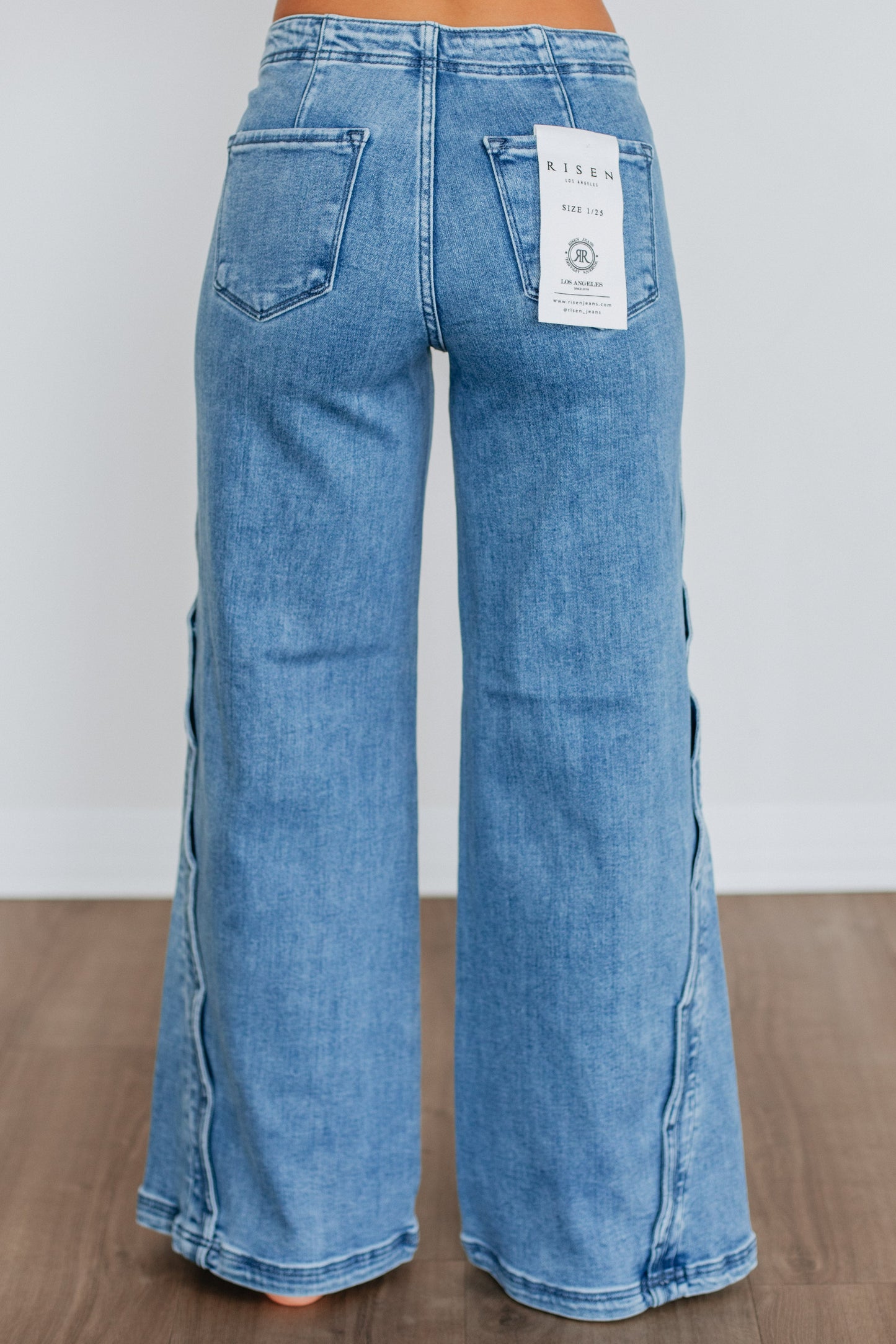 Arabella Risen Scalloped Side Detail Jeans