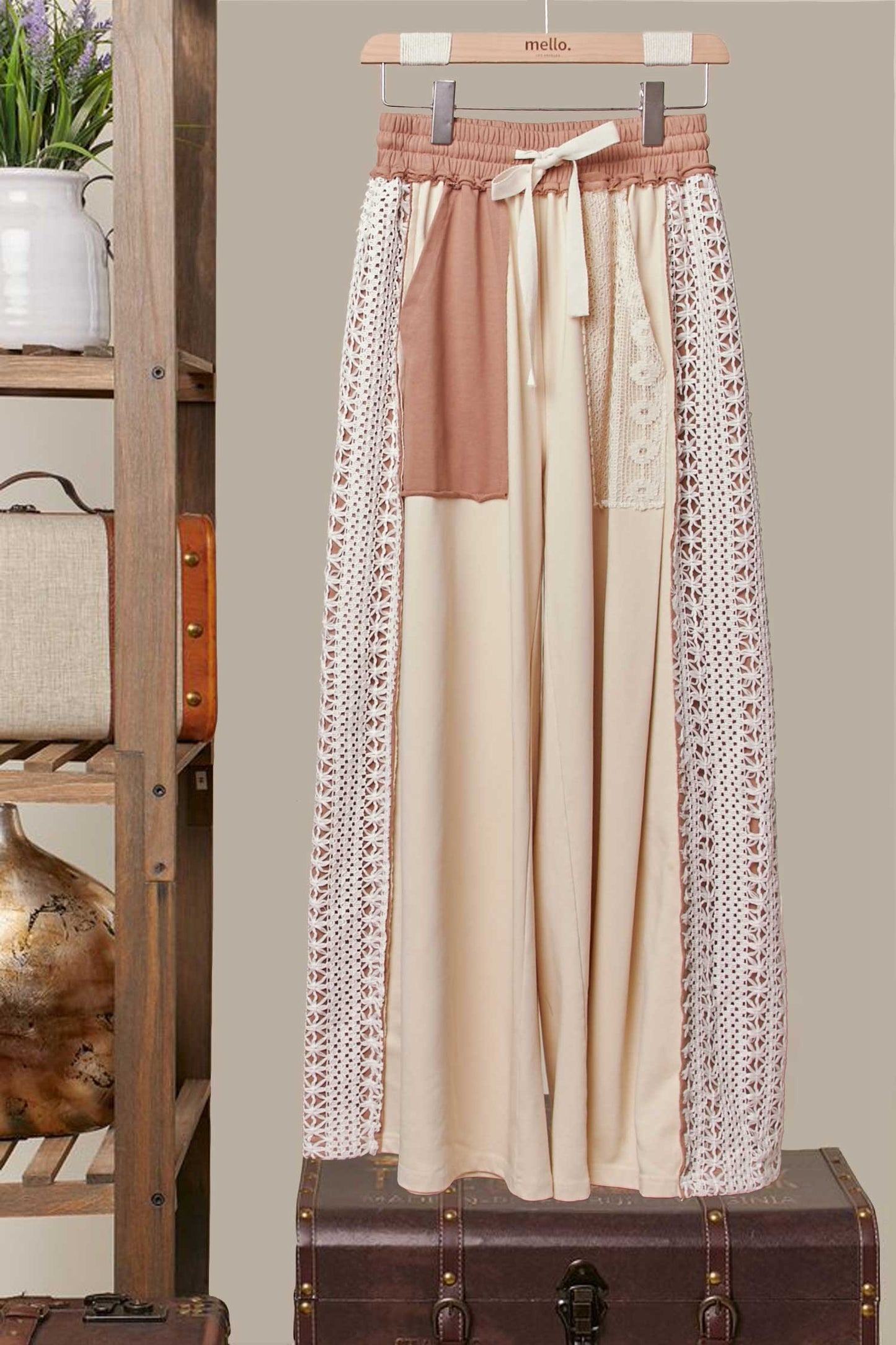 Day Dreamer Lace Patchwork Pants