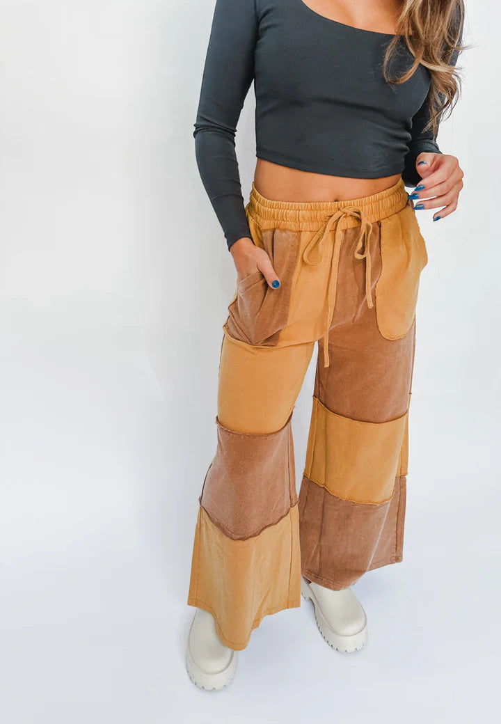 The Bold Type Patchwork Wide Leg Pants