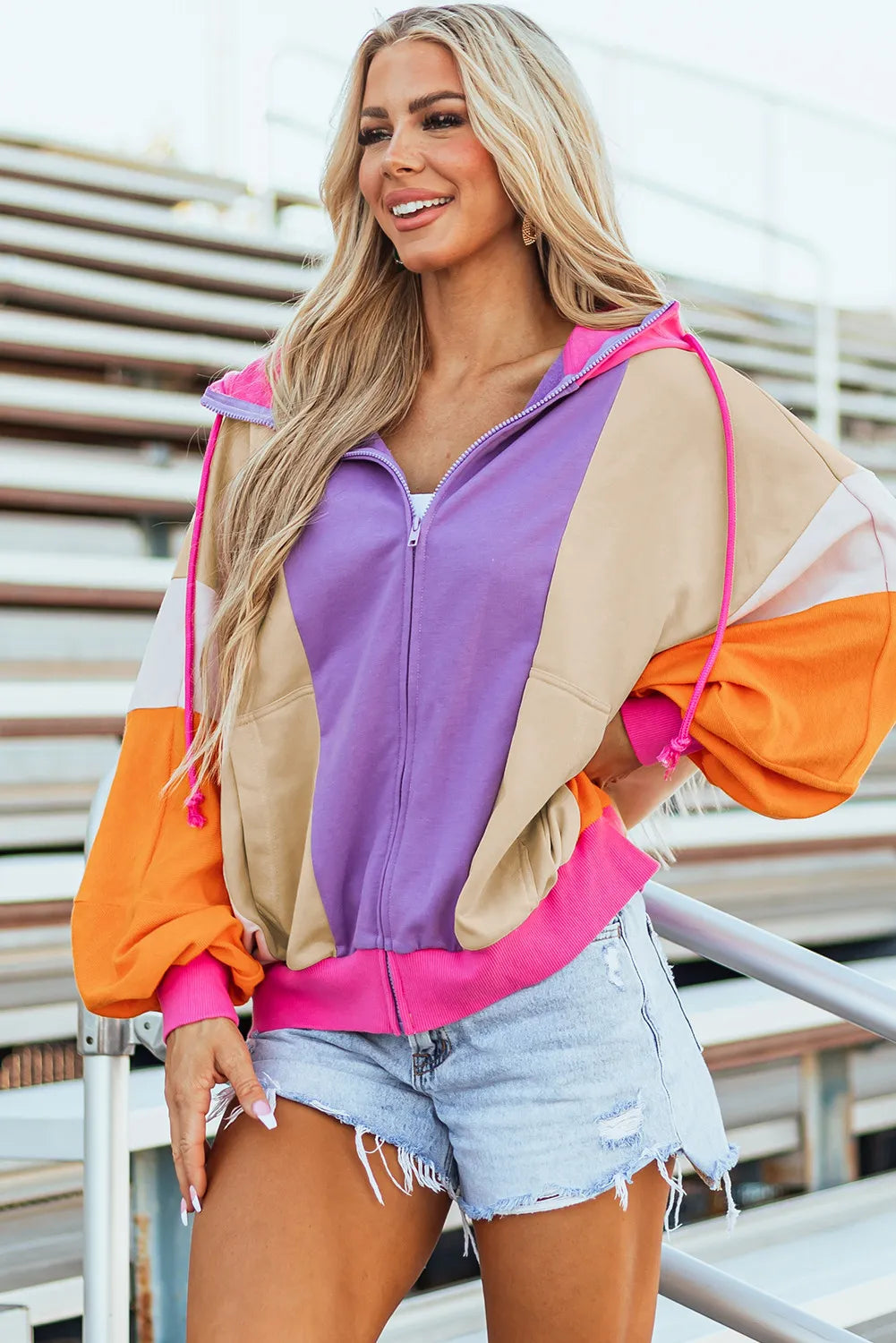 Pre-Order Pop Of Color Colorblock Jacket