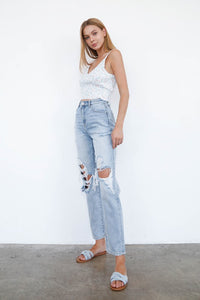 MID-RISE LOOSE FIT JEANS