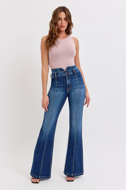 Priscilla Cello Double Waist Flares