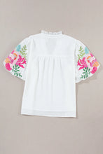 Pre-Order Finding Myself Floral Embroidered Puff Sleeve Top *2 Colors*