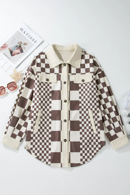 Pre-Order Smokey Mountain Checkered Corduroy Shacket