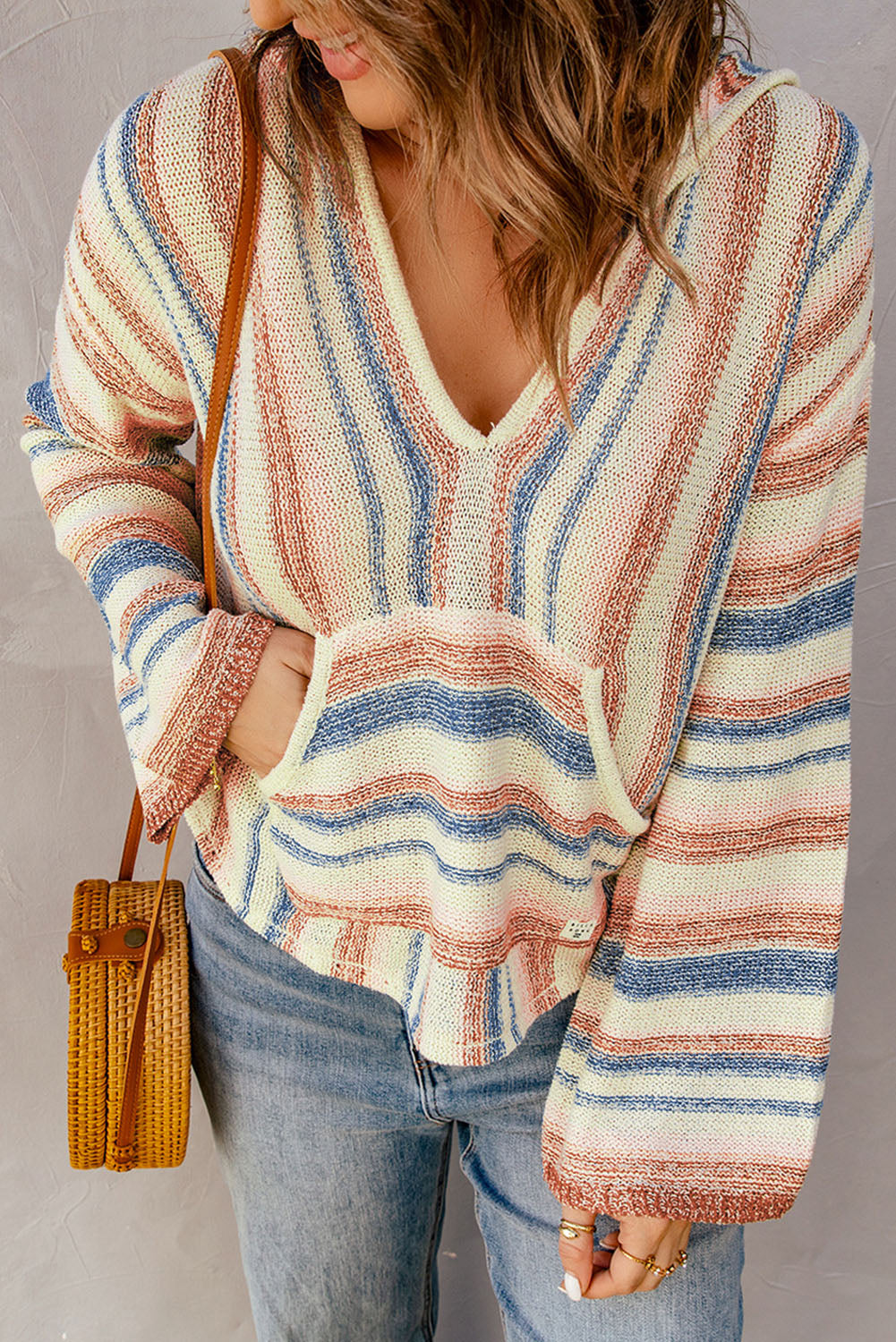 Pre-Order Beach Bonfire Stripe Hooded Pullover