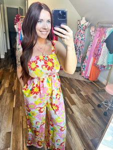 Pre-Order Poised and Pretty Floral Jumpsuit