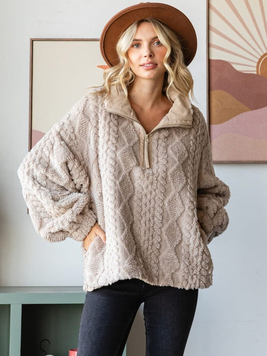 Colorado Bound Fur Zip Pullover
