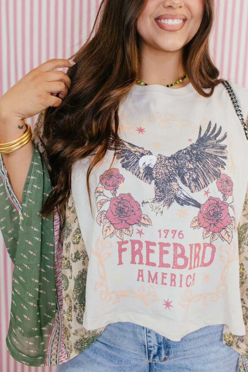 Free Bird Poncho Top
