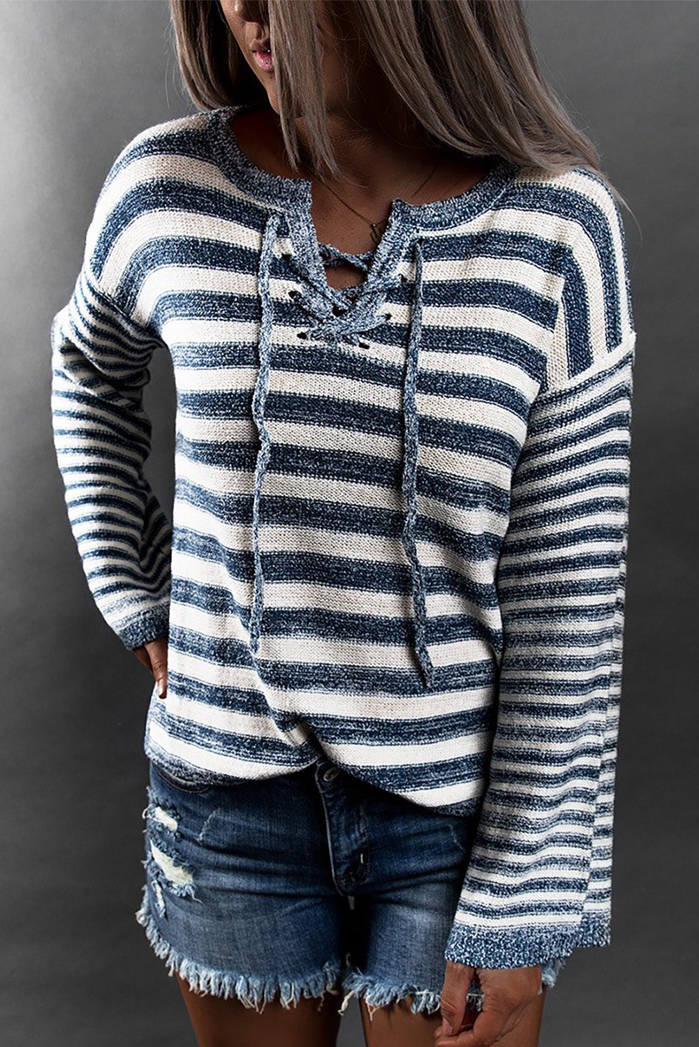 Pre-Order Set To Sail Blue Stripe Sweater