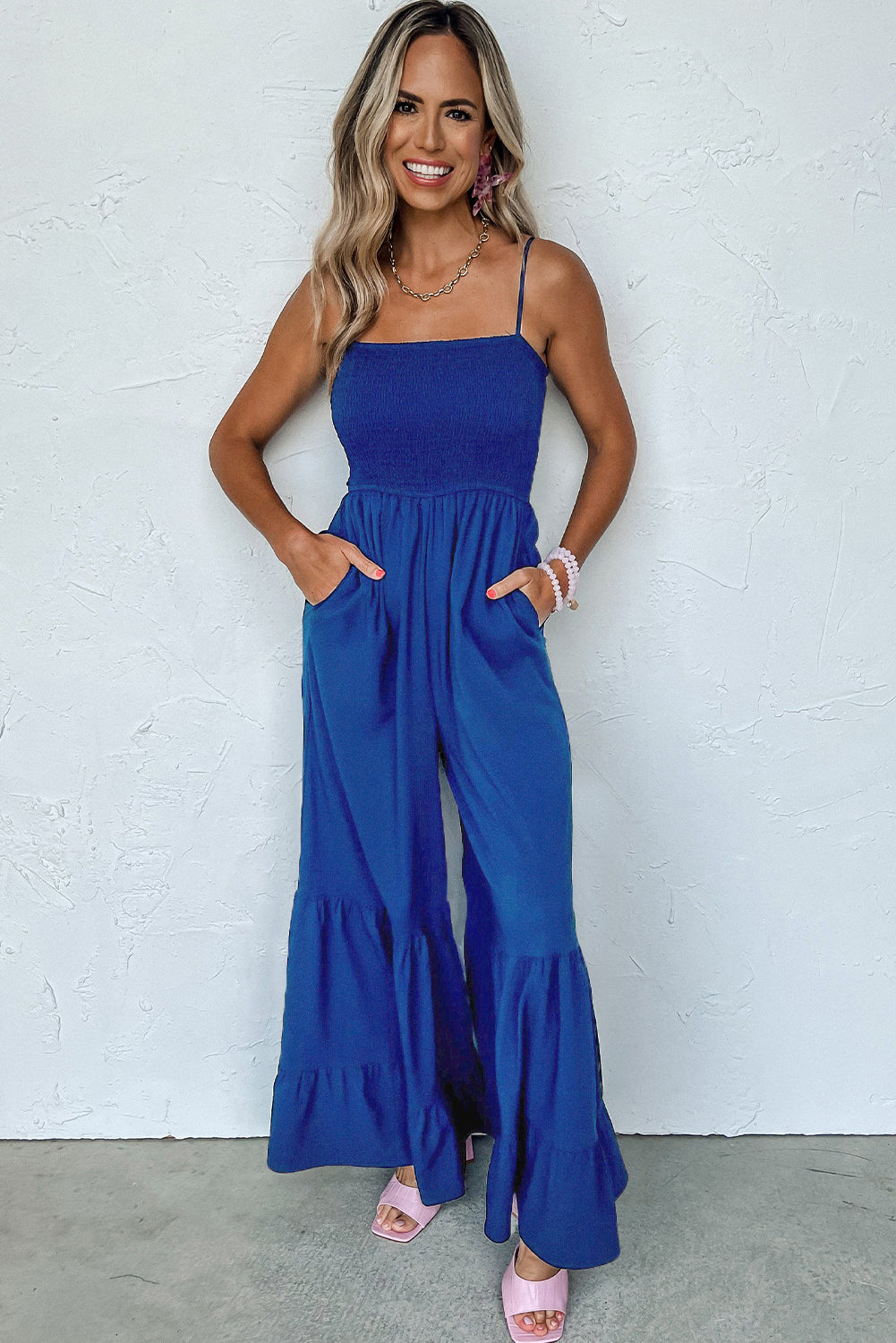 Pre-Order Under The Blue Moon Tiered Jumpsuit