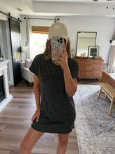 Pre-Order The Everyday Ribbed Pocket T-Shirt Dress *2 Colors*